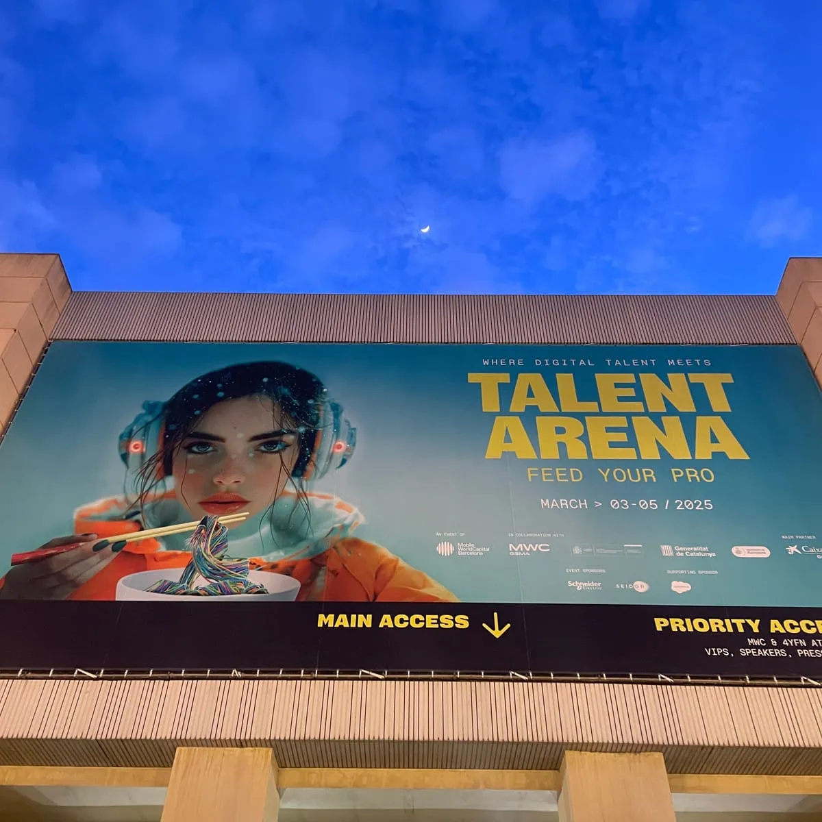 The entrance to Talent Arena 2025
