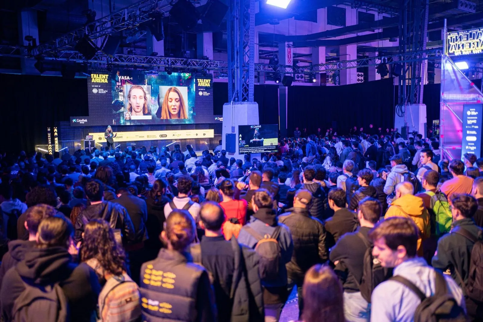 The audience at the main stage