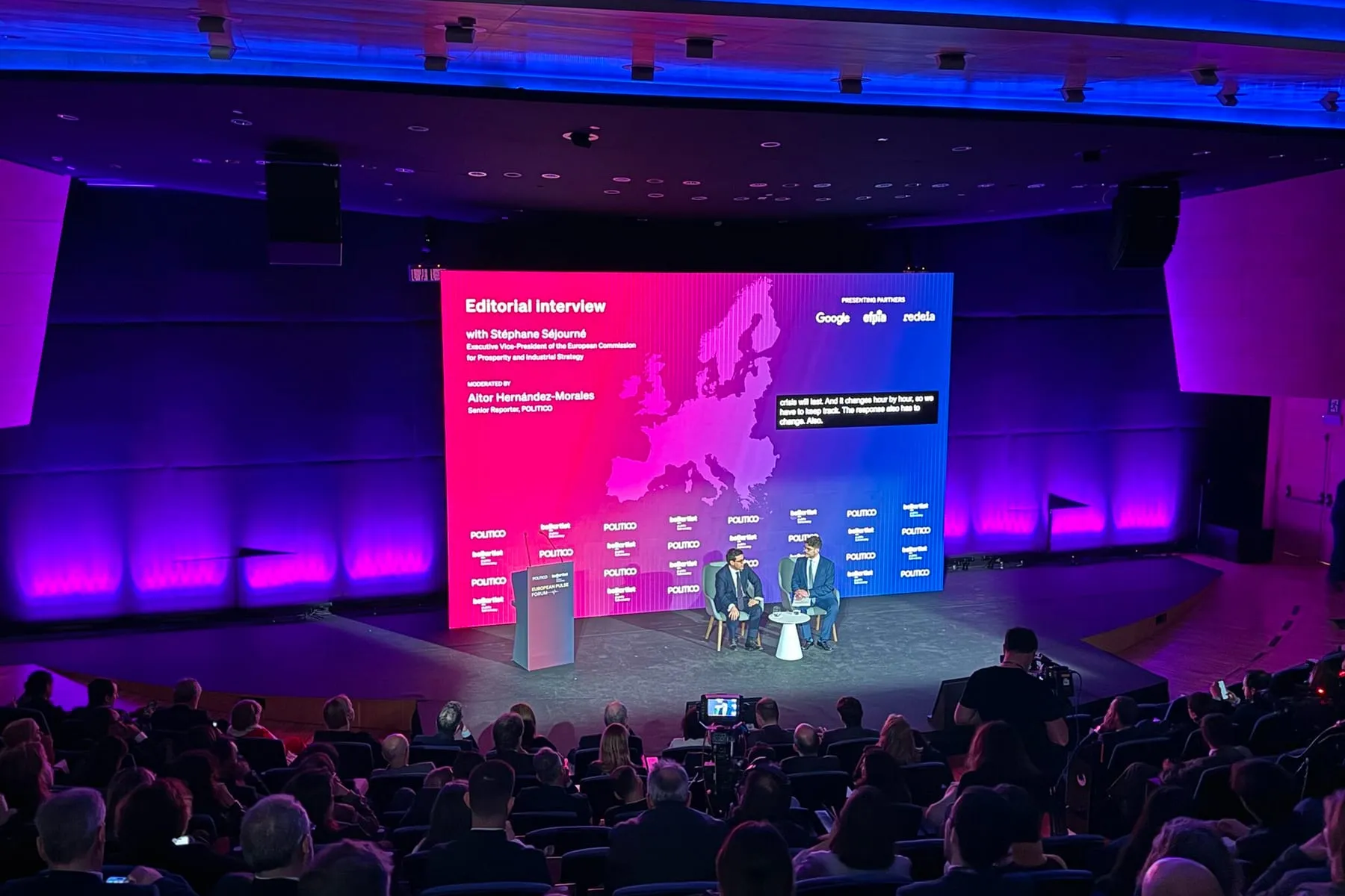 The room during an interview